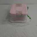 Yubine Plastic Bin with Lid, Latching Tote 