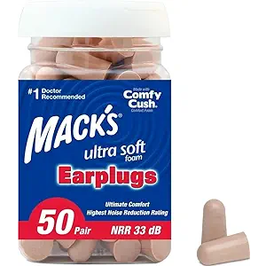 Mack's, Ultra Soft Foam Earplugs, 50 Count