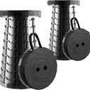 Upgraded Foldable Stool Thickened, Portable Collapsible Stool Retractable Stool for Fishing, Hiking Tours, BBQ, Parties, Outdoor Activities (2pack, Black)