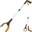 Grabber Reacher Tool - 32 Extra Long Foldable Gripper and Reaching Tool - Heavy Duty Pick Up Stick Grabbers for Seniors, Trash, Surgery Recovery Must Haves Gifts (Orange)