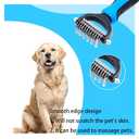 Zoocozy Pet Grooming Combs Kit for Dog Cat, Dog Brush for Shedding, Cat Deshedding Brush for Removal of Long Matted Fur on Pet(Blue)