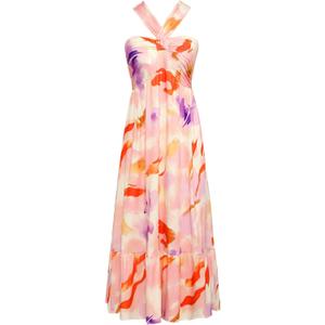 GRACE KARIN Womens Summer Floral Dresses 2026 Boho Maxi Dress Flowy Halter Sundress Casual Vacation Beach Clothes with Pocket (XXL)