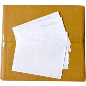 1000 PCS 7.5"x 5.5" Clear Self-Adhesive Packing List Envelopes - Plastic Shipping/Mailing Pouch Enclosed Bags for Packing Slips Invoice Label