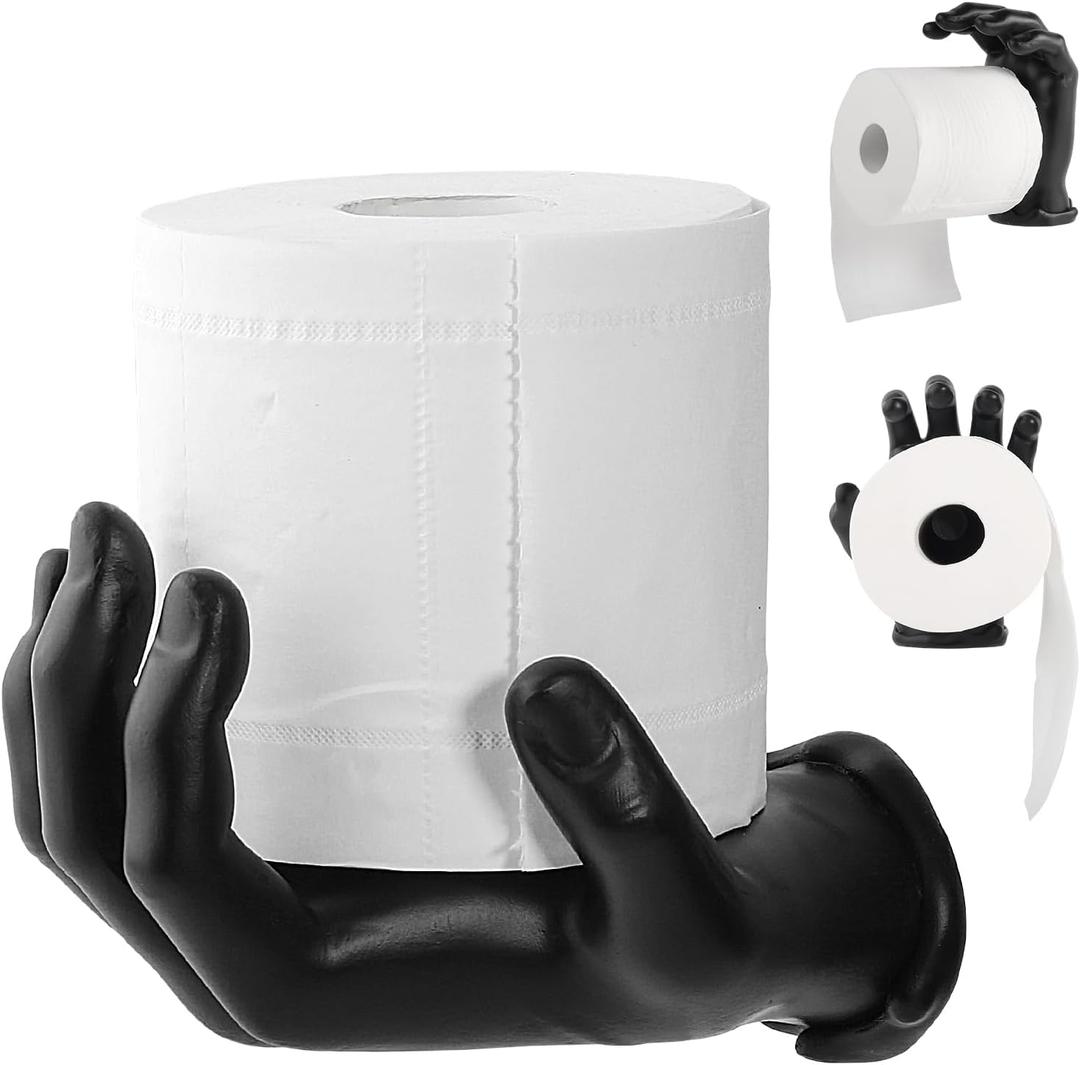 Toilet Paper Holder Black Toilet Paper roll Holder Wall Mount Unique Black Bathroom Accessories Funny Gothic Gift
