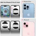 3 x Gyizho Magnetic Case for iPhone 13 Pro Case, [Military Grade Drop Tested] [Compatible with MagSafe] Slim Protective Cover, Translucent Matte Shockproof Case 13 Pro Phone Case 6.1", Black