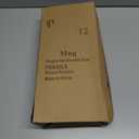 Kyraton Plastic Mug Set 12 Pieces, Black Unbreakable And Reusable Light Weight Travel Coffee Mugs Espresso Cups Easy to Carry And Clean, Dishwasher Safe