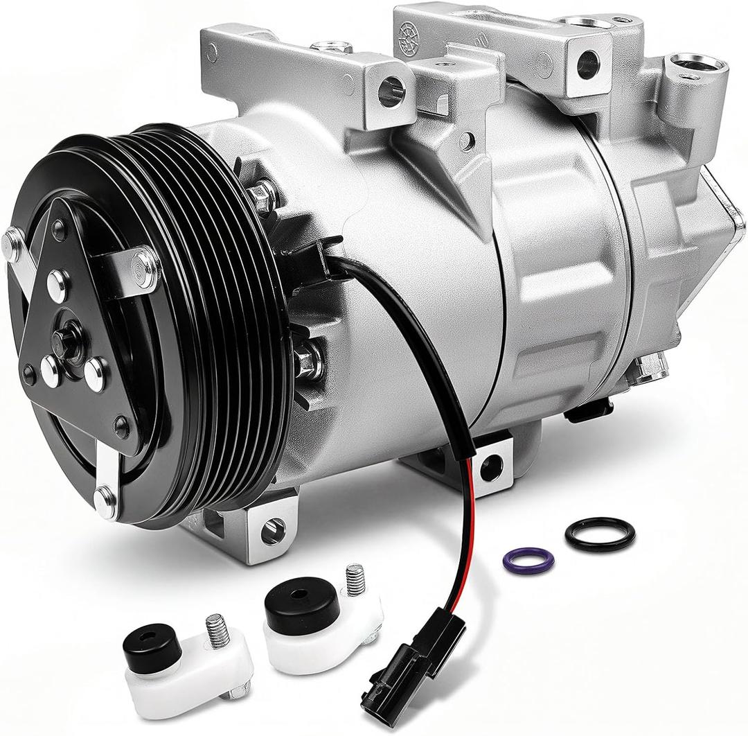 AC Compressor Compatible with (ONLY Fit SL/SV Model) Nissan Altima 2.5L 2007 2013-2018, Rogue 2.5L 2014-2020 Air Conditioner, A/C Air Conditioning VCS-14EC Style (Not DKS17D), CO 29073C, 98664
