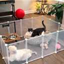 Indoor Puppy Playpen | Durable, Waterproof Pet Play Pen for Kittens, Rabbits, Guinea Pigs - DIY Easy Assembly, Safe & Secure, 16.5 X 12 Inch, 14 Panels