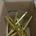 Metal Arch Stand and Cover Set,1 White Spandex Fitted Backdrop with 1 Gold Wedding Arched Stand Frame for Parties Birthday Baby Shower Bridal Banquet Decoration (6FT)