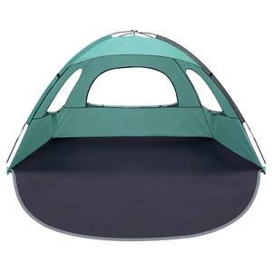 WhiteFang Beach Tent Anti-UV Portable Sun Shade Shelter for 3 Person, Extendable Floor with 3 Ventilating Mesh Windows Plus Carrying Bag, Stakes and Guy Lines