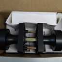 Goldenwarm Black Door Knobs Interior, Zinc Alloy Square Ball Matte Black Privacy Door Knobs for Bedroom, Bathroom, Heavy Duty Interior Door Knob Bulk - Modern & Stylish(5 Pack)