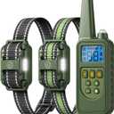 Dog Shock Collar - 2600FT Dog Training Collar with Remote, Rechargeable with 4 Training Modes, IPX7 Waterproof Electronic Dog Collar for All Breeds, Size (for 2 dogs (D8 Green))
