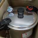 T-fal 22-Quart Aluminum Pressure Canner, 3 PSI Settings, Home Canning, Includes Racks & Canning Guide, Large Capacity, Pressure & Water Bath Canning for Vegetables, Meats, Seafood & Fruits, Silver