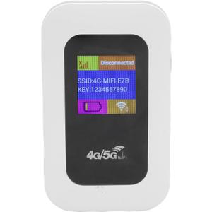 WiFi Mobile Hotspot, 300Mbps High Speed 4G Unlocked WiFi Hotspot Device, Wireless Network Portable Router with SIM Card Slot for Travel, Support 10 Users