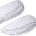 Astra Depot Pair Xenon Headlight Lens Covers for BMW 3 E90 E91 2005-2011