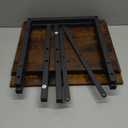 VASAGLE Side Table, Small End Table, Tall Nightstand for Living Room, Bedroom, Office, Bathroom, Rustic Brown and Classic Black ULET273B01