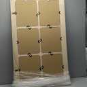 Bathroom Mirror for Wall with Wooden Frame, 36"x24" Rustic Farmhouse Vanity Mirror with Solid Wood Frame, Rectangular Wall-Mounted Mirror for Bathroom, Living Room, or Entryway (Brown)