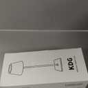 KDG 2 Pack Cordless Table Lamp, Portable LED Desk Lamps, 5000mAh Battery Operated, 3 Color Stepless Dimming Up, for Restaurant, Bedroom, Outdoor Camping, Coffee Shop, Night Light, Rechargeable (Black)