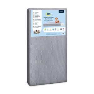 Serta Perfect Slumber Breathable Two-Stage Crib Mattress and Toddler Mattress - Breathable Cover and Fiber Core, Machine Washable Cover, Waterproof,
 Made in USA