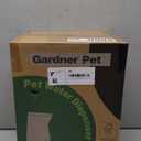 Gardner Pet Automatic Dog Water Dispenser Gravity Stainless Steel Water Waterer Feeder, 100% BPA-Free Large Capacity Water Feeding Bowls for Medium & Large-Sized Dogs Cats Other Pets -(1 Gallon) (Dark Grey)