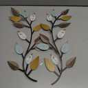 Zhengmy 2 Pieces Metal Tree Leaf Wall Decor Vine Olive Branch Leaf Wall Art Living Room, Hallway Wall Decor Outdoor Decoration(Bright Colors)