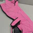 Dotoner Waterproof Dog Coat Warm Fleece Lined Jacket Reflective Winter Pet Apparel for Small Medium Large Dogs with Leash Opening Adjustable Neck & Tail Drawstring X-Large (Pink)