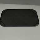 Caannasweis Nonstick Griddle Grill Pan, 19.5" x 11" Reversible Griddle Pan for Stove Top, Grill, or Campfire, Two Burner Cast Aluminum Grill, Rectangular Baking Flat and Ribbed Griddle Plate