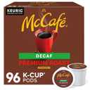 McCafe Premium Roast Decaf Coffee, Single Serve Keurig K-Cup Pods, Decaffeinated, 96 Count (4 Packs of 24)
EXP 2027/05/29