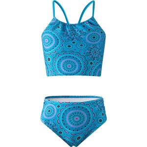 Angel season Girls Swimsuit Bikini Set Two Piece Tankini Bathing Suit Teens High Waisted Beach Swimwear Cute Size 13-14