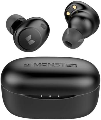 Monster Wireless Earbuds, Touch Control Bluetooth Earphones with Charging Case, Lightweight in-Ear Headphones, Built-in Microphone, IPX6 Waterproof, Fast Charging Sports Bluetooth Headset