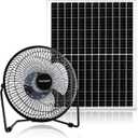 Fanspex 8" Solar Fan for Outdoor Chicken Coop, Small Greenhouse, Dog House Cooing or Air Circulation, 25W solar panel Powered Fans with Adjust Tilt