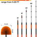 LAANPOLE 20FT Cobweb Duster with Extension Pole, Spider Web Brush for Cleaning Extendable, Professional Ceiling and Corner Dusters for Outdoor Indoor Use