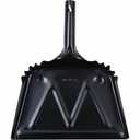 Genuine Joe Heavy-Duty Black Metal Dustpan, 12"