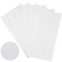 Pangda 6 Pack ABS Plastic Sheets, 12" x 24" x 1/16" Moldable Plastic Sheets Two-Sided White Textured/Smooth, Thermoplastic Sheet DIY Rigid Panels for Home Decorations, Projects, Handicrafts