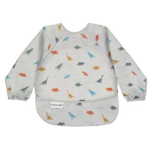 Tiny Twinkle Long Sleeve Bib for Babies & Toddlers | Waterproof Smock Bib for Eating | Machine Washable & Mess-Proof Feeding Essentials | Newborn Shower Gift (Dinosaur, 6–24M)