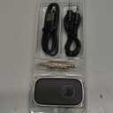 COMSOON Bluetooth Receiver for Car, Noise Cancelling 3.5mm AUX Bluetooth Car Adapter, Wireless Audio Receiver for Home Stereo/Wired Headphones, Hands-Free Call, 16H Battery Life - Black+Silver