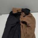 Astylish Women 2026 Fall Outfits Open Front Long Sleeve Hooded Knit Cardigan Sweaters Color Block Outwear Coats (X-Large, Z Black)