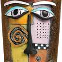 Picasso Face Flower Pot Colorful Art Abstract Face Planters for Indoor Plants Handcrafted Resin Vases Unique Head Planter for Home Decoration (Large)