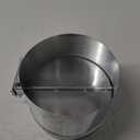 Therwen Backdraft Damper Duct Manual Volume Damper with Sleeve Galvanized Sheet Adjustment Airflow Ducting Branch HVAC Air Balancing for Range Hoods, Fans(1 Pc, 8 Inch)