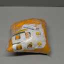 5 PC - 5 feet Marigold Garland |Indian/American Wedding Party Mantle Decoration, Faux Garlands Wedding Garland, Diwali Decoration, Spring Bush Floral! Golden Yellow (Light Orange)