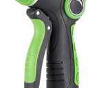 Flexi Hose Front Adjustable Trigger Nozzle with Slip Resistant Grip, 360-Degree Spray Regulator Ring, Water Flow Control Tab, On-Off Trigger and Locking Clip to Allow Continuous Spray