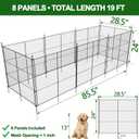 8 Panels Chicken Wire Plant Protectors, 19ft(L) x 24in(H) Plant Protectors from Animals, Raised Garden Bed Fencing, Garden Protection Bunny Barricades from Chicken Squirrels for Vegetables