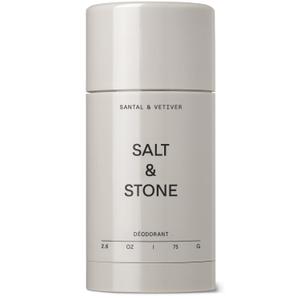 Salt & Stone Aluminum Free Deodorant | Extra Strength 48 Hour Protection for Women & Men | Made with Seaweed Extracts, Niacinamide & Prebiotics | Santal & Vetiver