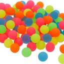 Juvale Bouncy Balls for Kids - Bulk Neon Rubber Bouncy Balls for Party Favors & Prizes - 100 Pack, 1 in (25mm) Multicolor