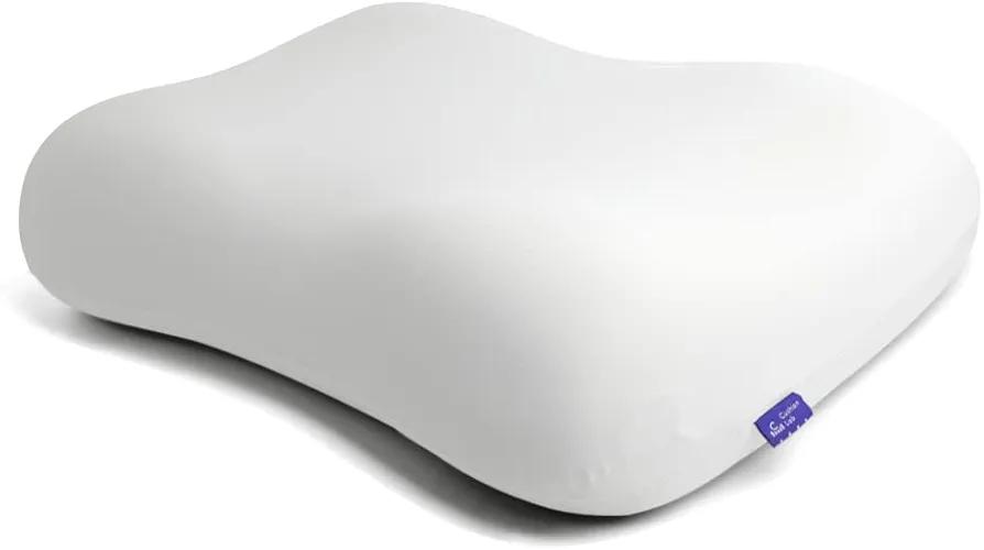 C CUSHION LAB Deep Sleep Pillow, Patented Ergonomic Contour Design for Side & Back Sleepers, Orthopedic Cervical Shape Gently Cradles Head & Provides Neck Support & Shoulder Pain Relief - Calm Grey