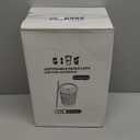 SIUQ 90 Pack - 8 oz Disposable Coffee Cups with Lids and Straws,To go Coffee Cups,Insulated Corrugated Paper Cups,Kraft Ripple Wall Cups for Hot Beverage or Cold Drinks -Champagne