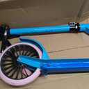 Nattork Kick Scooter for Age 6+ Kids Teens Adults, Max Load 240 LBS, Adjustable Height Foldable with 8" Large Wheels, Anti-Shock Suspension