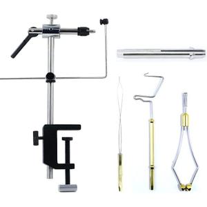 Fly Tying Vise 360 Rotary Adjustable Fly Fishing Vise Practical Fly Tying Tool with Steel Reinforced Hook Jaw Durable Handy Fly Fishing Tackle