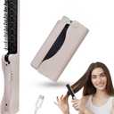 Cordless Hair Straightener Brush - Foldable - Travel Design