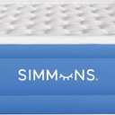 Simmons Rest Aire Mattress Air Bed with Side Built-in Pump and Soft Velveteen Topper: Queen